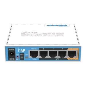 MikroTik RouterBOARD hAP - Trådløs router N Standard - 802.11n
